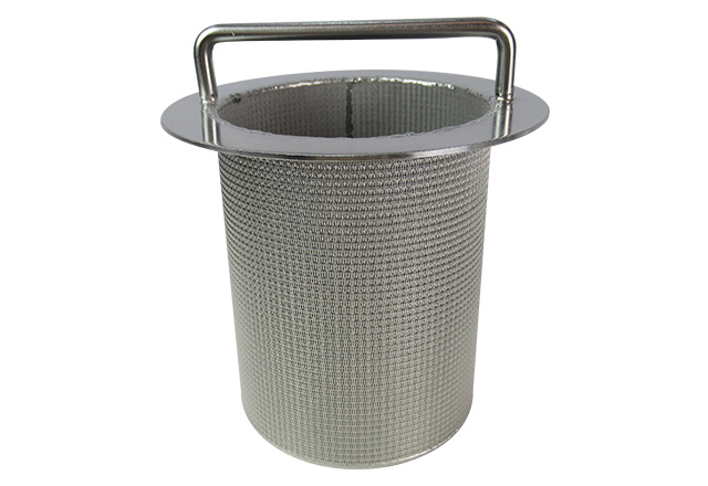 SS sintered mesh basket filter